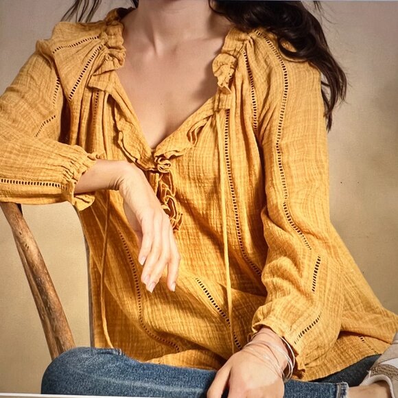 Sundance 'artist' top, NEVER WORN, BLACK, size S - Picture 7 of 14